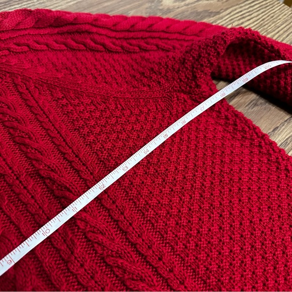 GAP Red Cable Knit Women's Sweater - Picture 6 of 6